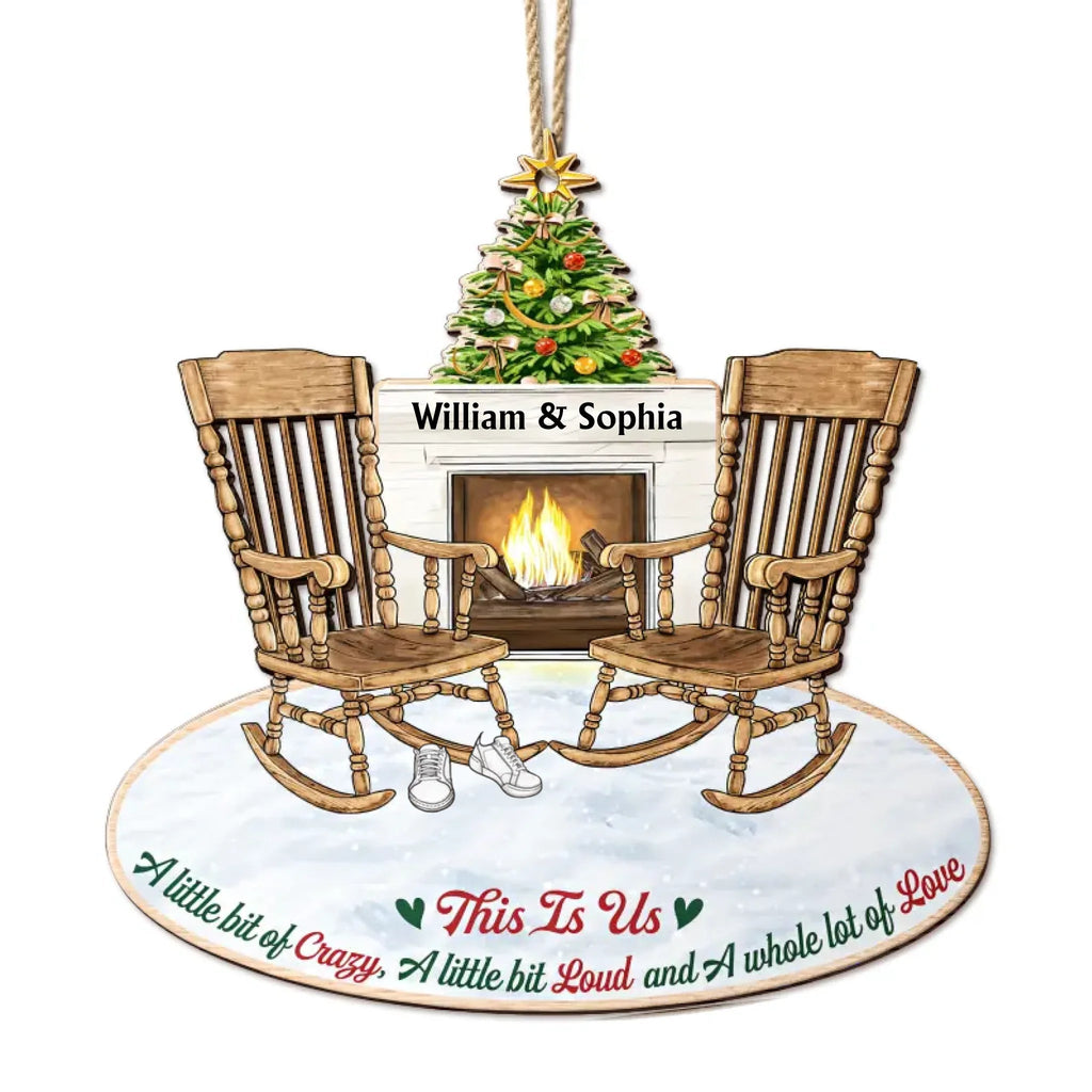 This Is Us Couple And Dogs Cats - Christmas Gift For Pet Lovers And Family - Personalized Wooden Cutout Ornament 723038 - DiyGiftly