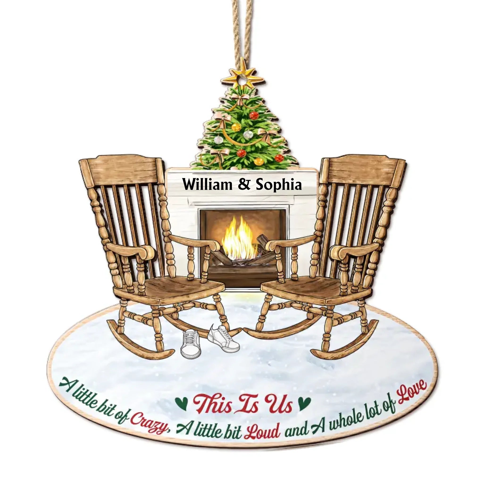 This Is Us Couple And Dogs Cats - Christmas Gift For Pet Lovers And Family - Personalized Wooden Cutout Ornament 723038 - DiyGiftly