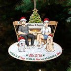 This Is Us Couple And Dogs Cats - Christmas Gift For Pet Lovers And Family - Personalized Wooden Cutout Ornament 723038 - DiyGiftly