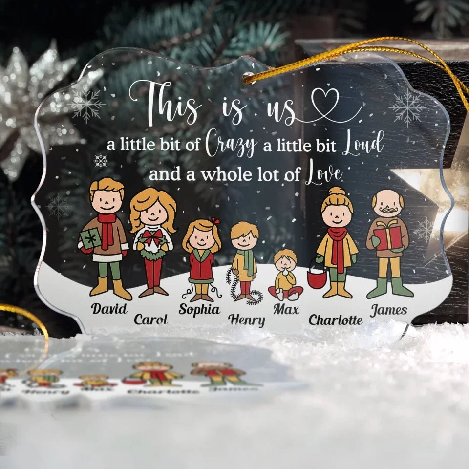 This Is Us - Personalized Acrylic Ornament 718540 - DiyGiftly