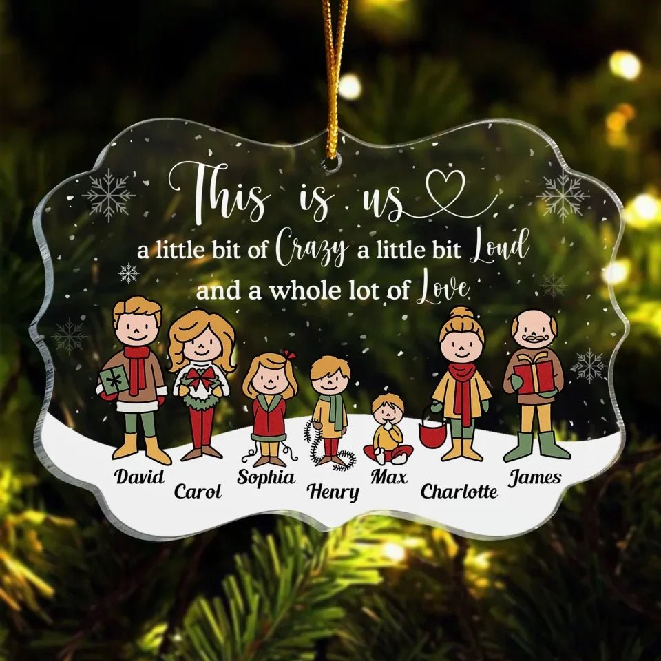 This Is Us - Personalized Acrylic Ornament 718540 - DiyGiftly