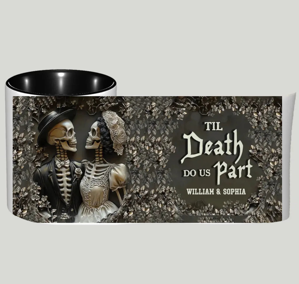 Til Death Do Us Part - Personalized Couple Mug - Gift For Husband, Wife, Anniversary 746582 - DiyGiftly