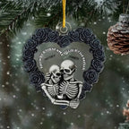 Till Our Last Breath - Personalized Christmas Skull Layers Mix Ornament 748307 - DiyGiftly