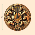 custom name wooden wall clock keepsake as a birthday gift