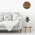 custom name wooden wall clock as a new home gift