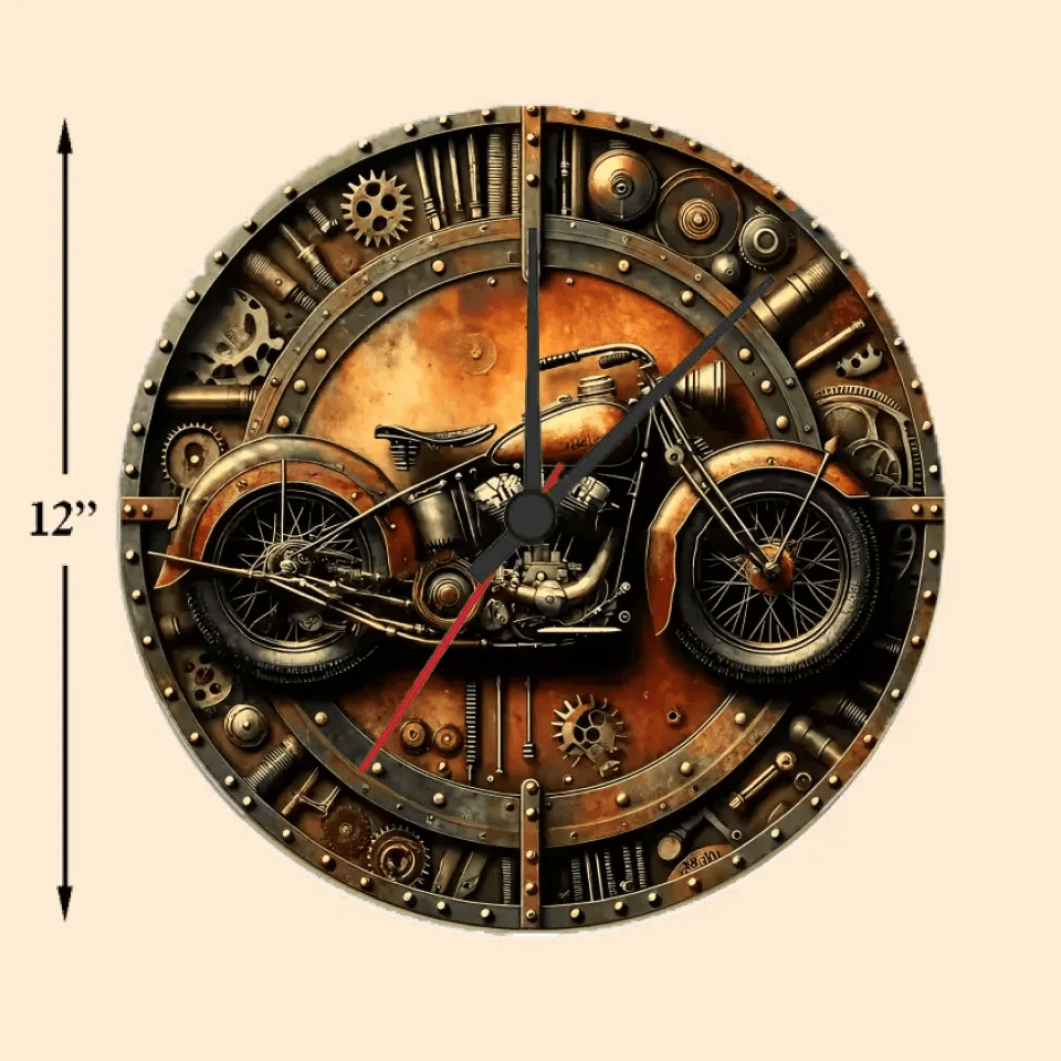 Time To Ride - Personalized Biker Wall Clock 736260 - DiyGiftly