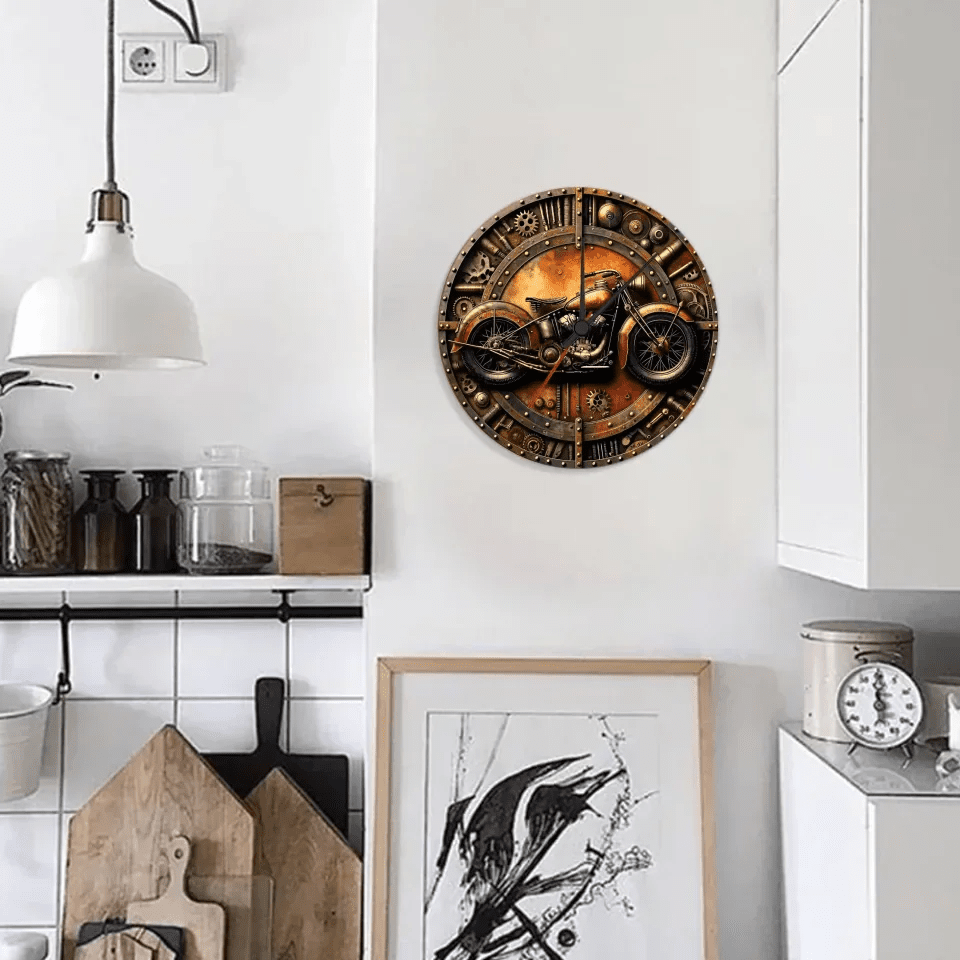 Time To Ride - Personalized Biker Wall Clock 736260 - DiyGiftly