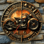 Time To Ride - Personalized Biker Wall Clock 736260 - DiyGiftly