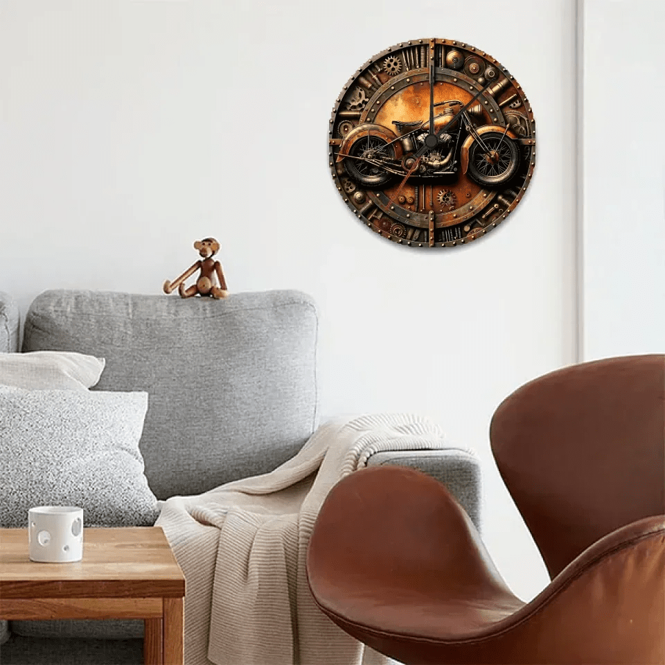 Time To Ride - Personalized Biker Wall Clock 736260 - DiyGiftly