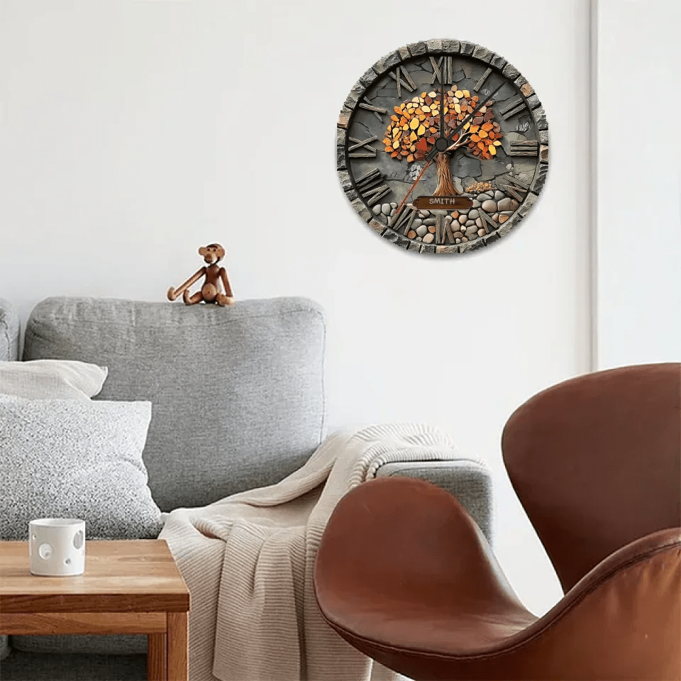 treasure every moment together custom photo personalized home timepiece as a new home gift