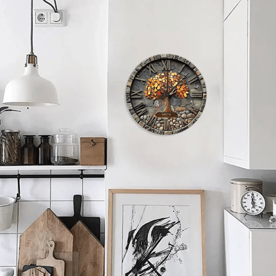 custom photo personalized home timepiece as a new home gift