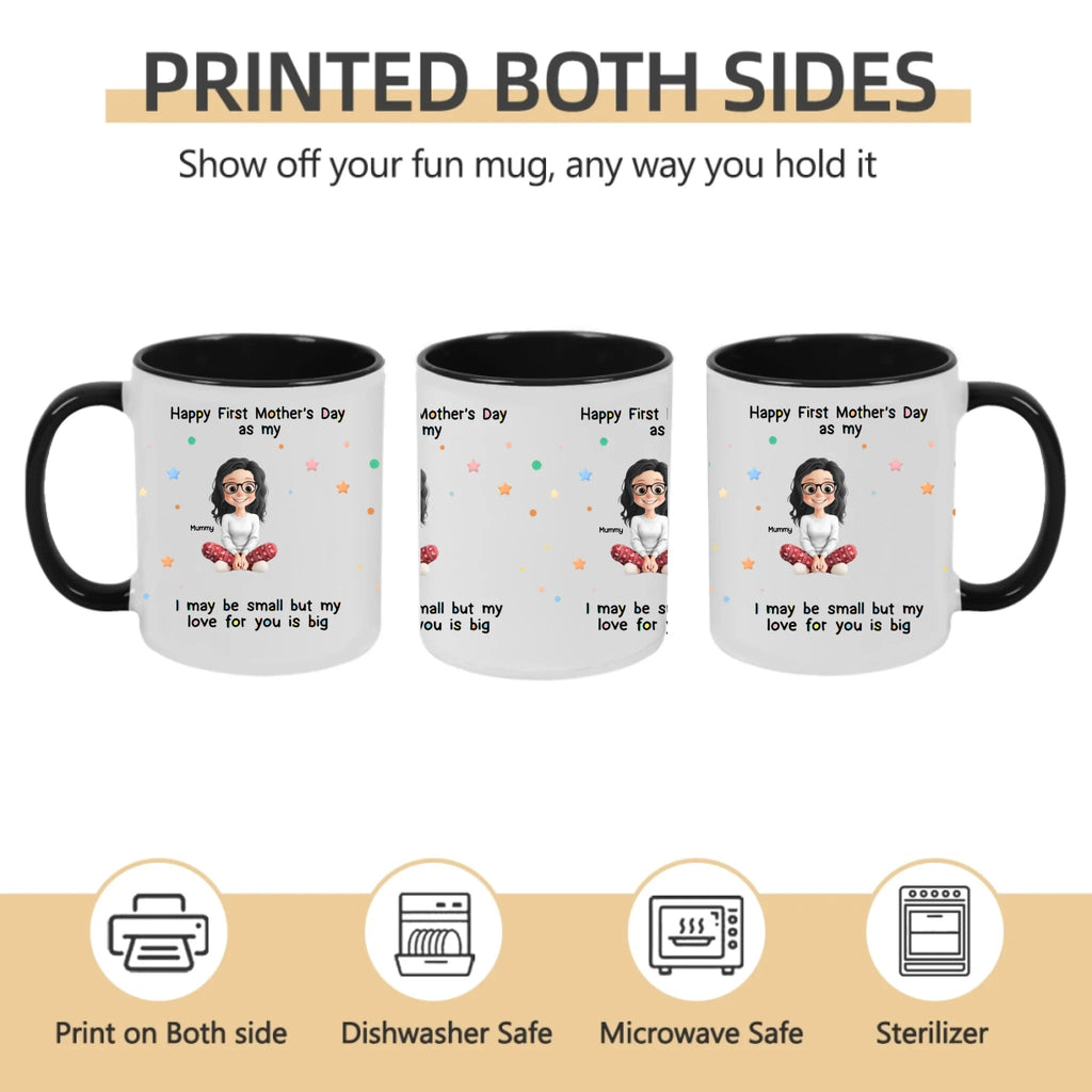 "Tiny Hands, Endless Love" – Personalized Baby Shower Mug – Custom Gift for New Moms, New Dads & New Parents, Cute Keepsake for Gender Reveal & Newborn Celebration 1156696 - DiyGiftly