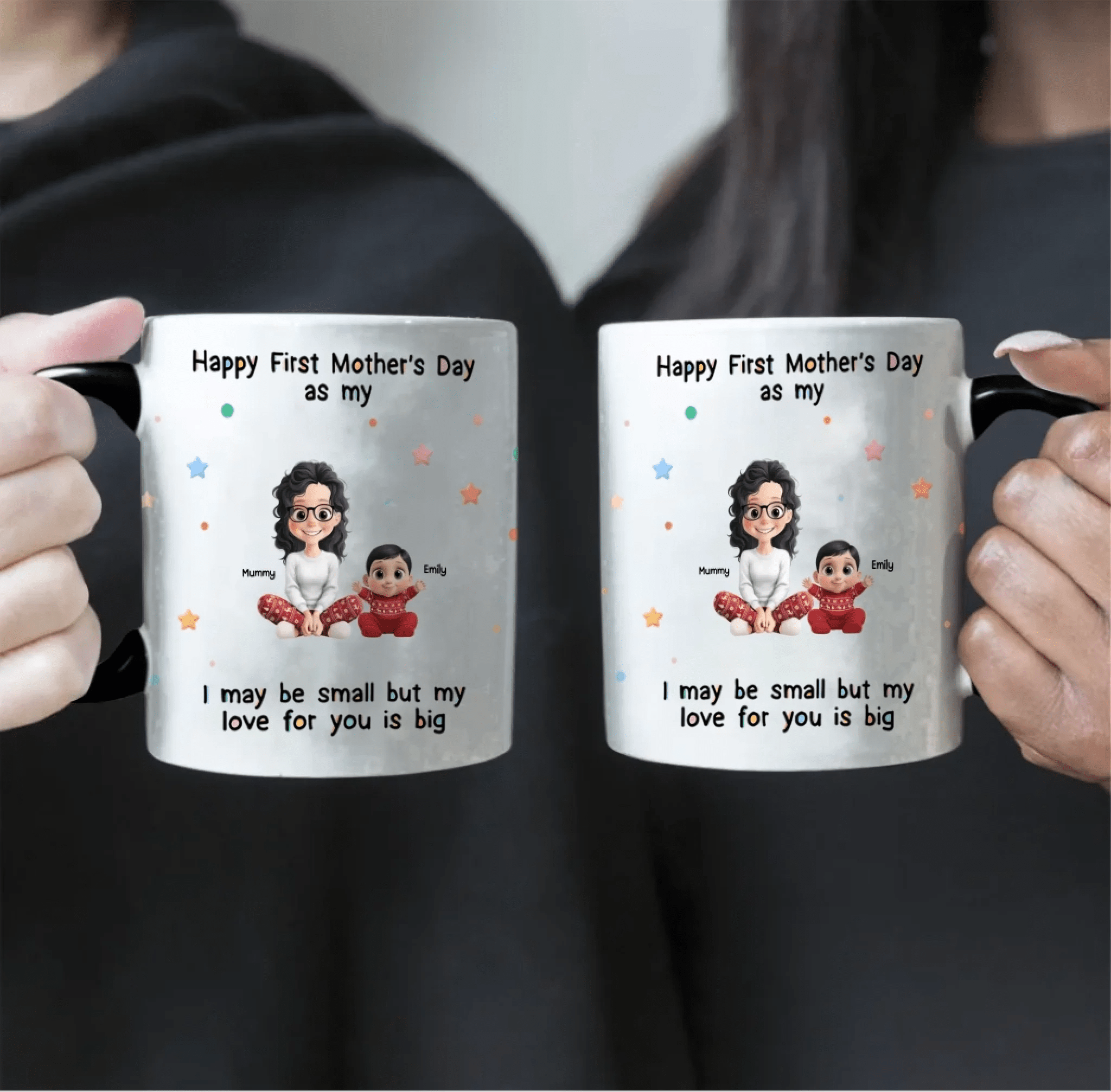 "Tiny Hands, Endless Love" – Personalized Baby Shower Mug – Custom Gift for New Moms, New Dads & New Parents, Cute Keepsake for Gender Reveal & Newborn Celebration 1156696 - DiyGiftly
