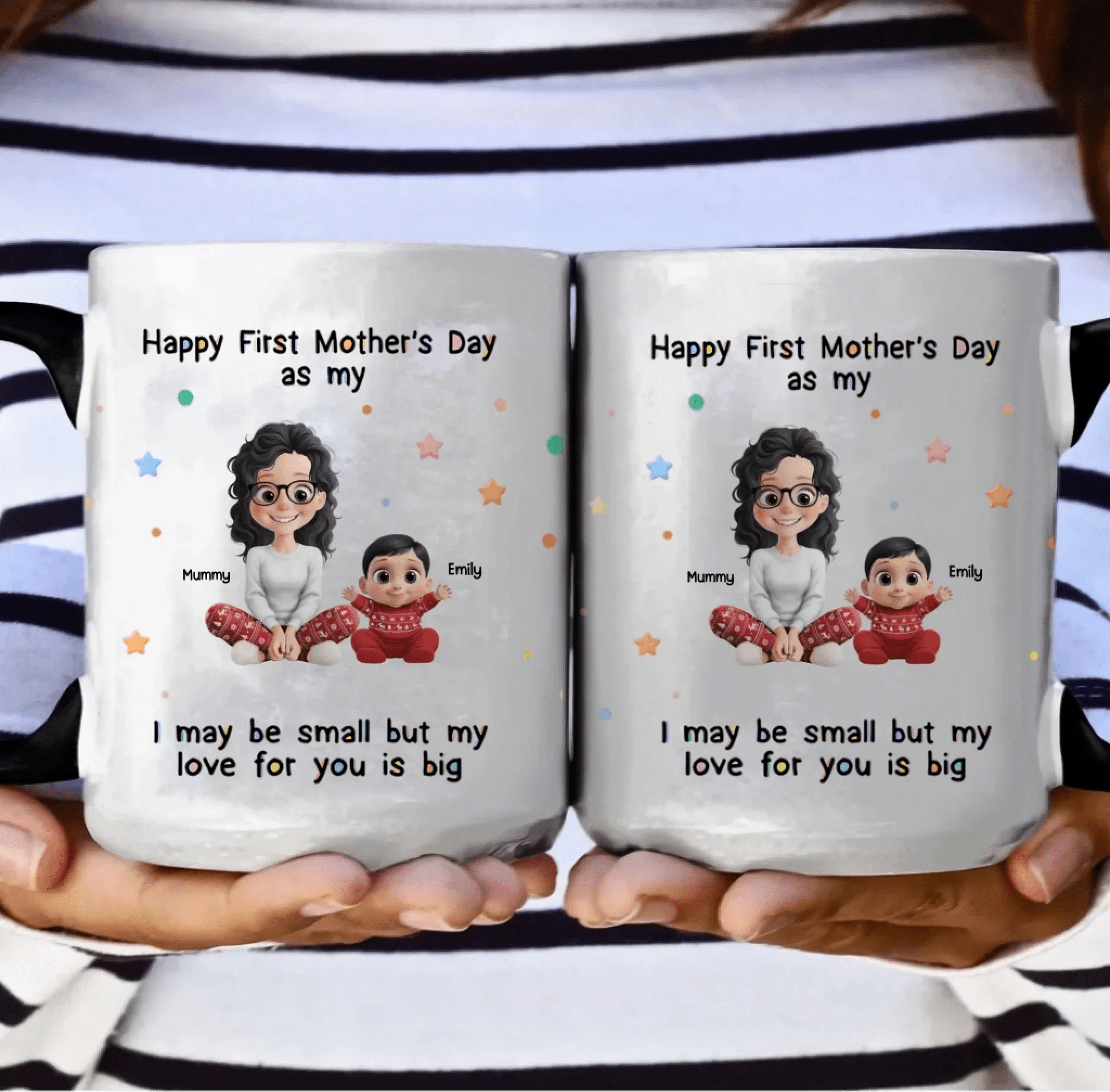 "Tiny Hands, Endless Love" – Personalized Baby Shower Mug – Custom Gift for New Moms, New Dads & New Parents, Cute Keepsake for Gender Reveal & Newborn Celebration 1156696 - DiyGiftly
