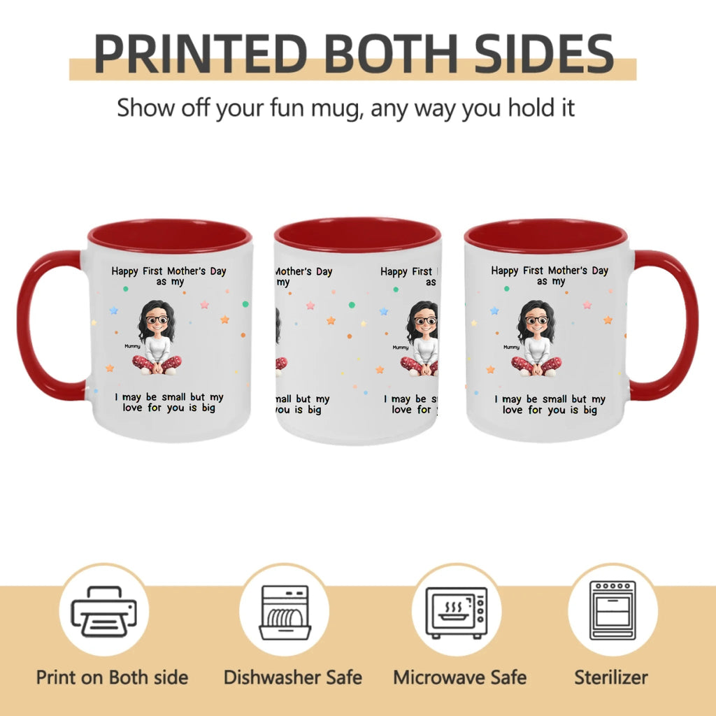 "Tiny Hands, Endless Love" – Personalized Baby Shower Mug – Custom Gift for New Moms, New Dads & New Parents, Cute Keepsake for Gender Reveal & Newborn Celebration 1156696 - DiyGiftly