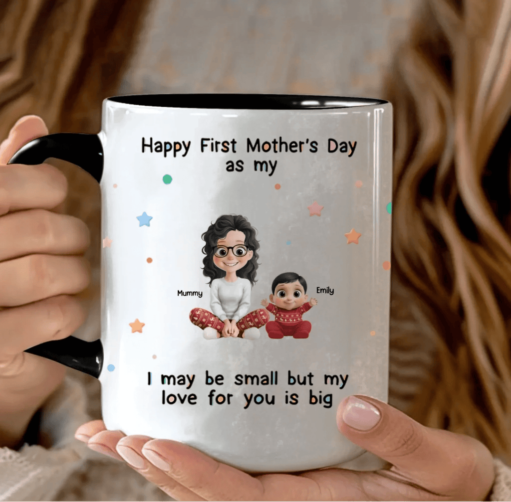"Tiny Hands, Endless Love" – Personalized Baby Shower Mug – Custom Gift for New Moms, New Dads & New Parents, Cute Keepsake for Gender Reveal & Newborn Celebration 1156696 - DiyGiftly