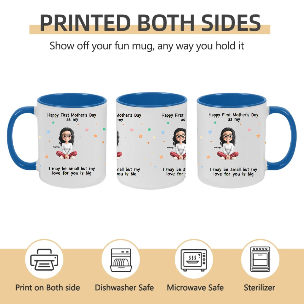 "Tiny Hands, Endless Love" – Personalized Baby Shower Mug – Custom Gift for New Moms, New Dads & New Parents, Cute Keepsake for Gender Reveal & Newborn Celebration 1156696 - DiyGiftly