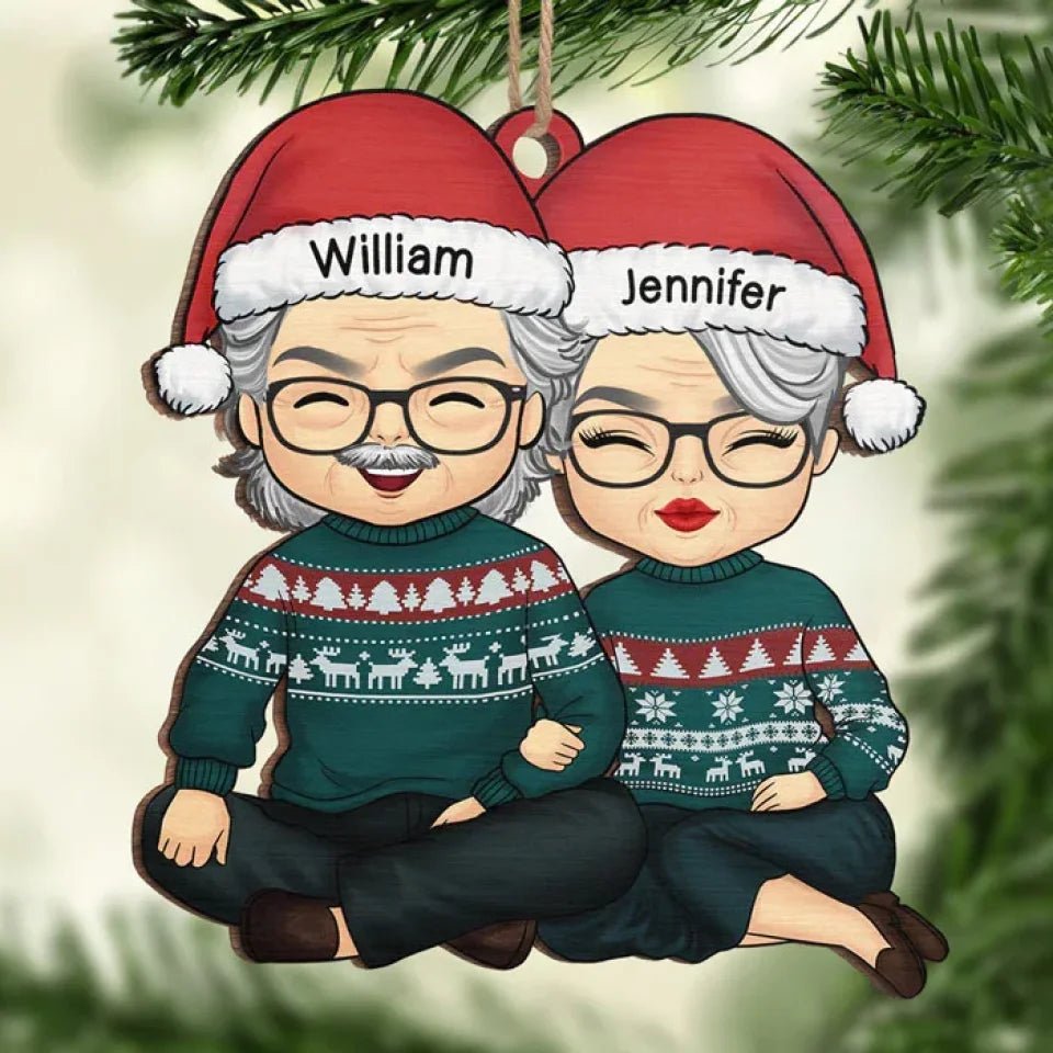 'Tis The Season For Loving You - Couple Personalized Custom Ornament - Wood Unique Shaped - Christmas Gift For Husband Wife, Anniversary 677301 - DiyGiftly