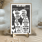 To My Beloved Wife - Personalized Custom 2 - Layer Wood Plaque With Flat Base 750684 - 751848 - DiyGiftly