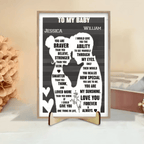 To My Beloved Wife - Personalized Custom 2 - Layer Wood Plaque With Flat Base 750684 - 751848 - DiyGiftly