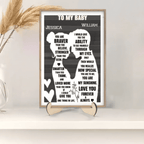 To My Beloved Wife - Personalized Custom 2 - Layer Wood Plaque With Flat Base 750684 - 751848 - DiyGiftly