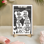 To My Beloved Wife - Personalized Custom 2 - Layer Wood Plaque With Flat Base 750684 - 751848 - DiyGiftly