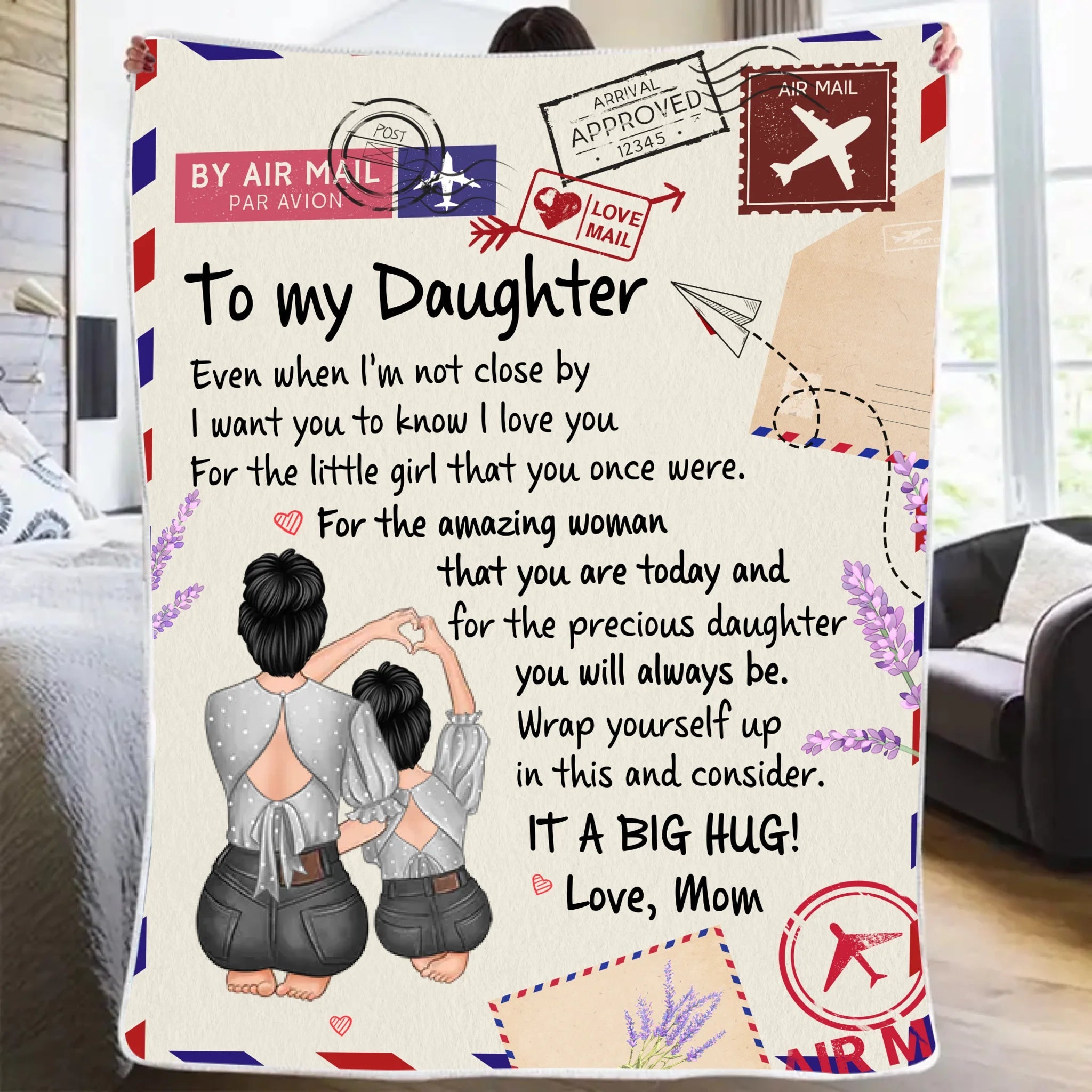 blanket personalized gift for daughter cozy nights main image