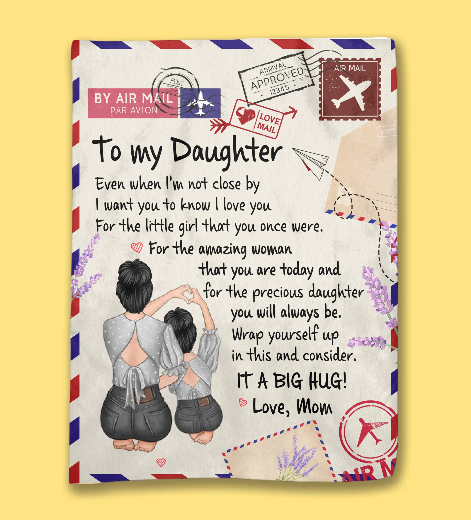 personalized blanket gift for daughter cozy nights product photo