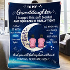 to my granddaughter i love you to the moon and back throw blanket personalized names gift from grandparents