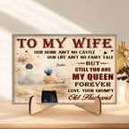 To My Queen - Personalized Custom 2 - Layer Wood Plaque 748378 - DiyGiftly