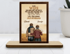 personalized wood plaque gift with my wife my queen forever sentimental home decor