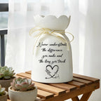 "To the Heart of Healing" – Personalized Stethoscope Heart Nurse Ceramic Flower Vase – Custom Name Floral Keepsake Graduation Gift for New Nurse & Nursing Student 1148105 - DiyGiftly