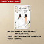 Today A Bride Tomorrow A Wife Forever My Sister - Personalized Poster/Canvas 713304 - 713419 - DiyGiftly