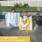 Toddler Beach Bag Gift, Personalized Name Towel - Bachelorette Gifts, Bridesmaid Towel, Gift for Family Vacation - Pool Party, Birthday Gift 34300928 - DiyGiftly