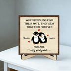 Together Forever - Personalized Custom 2 - Layer Wood Plaque With Flat Base 750024 - 751299 - DiyGiftly