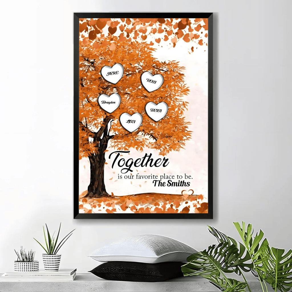 Together is our favorite place to be - Personalized Canvas 754232 - 754254 - DiyGiftly