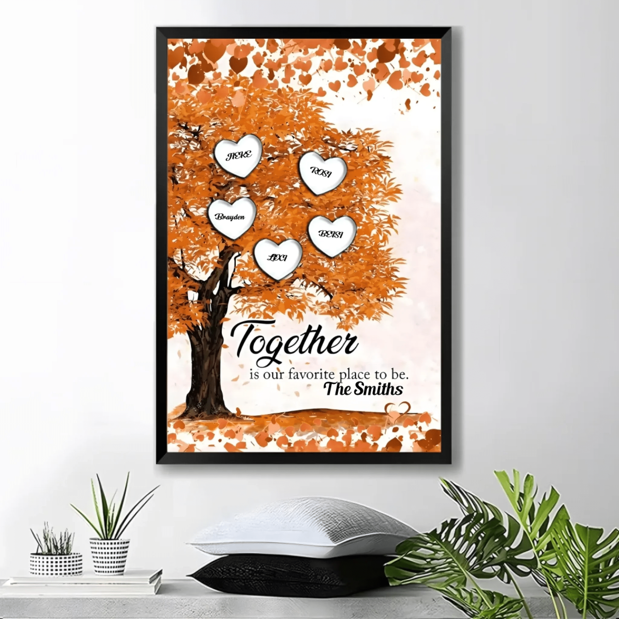 Together is our favorite place to be - Personalized Canvas 754232 - 754254 - DiyGiftly