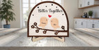 Together Is Right Where We Belong - Personalized Custom 2 - Layer Wood Plaque With Flat Base 753967 - 754122 - DiyGiftly