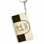 Together We Are A Family With Retro Crosswords - Customizable Family Acrylic Keychain 737154 - DiyGiftly