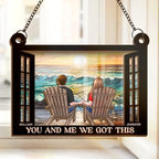 Together We Build A Life We Love - Couple Personalized Window Hanging Suncatcher - Gift For Husband Wife, Anniversary 666739 - DiyGiftly