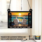 Together We Build A Life We Love - Couple Personalized Window Hanging Suncatcher - Gift For Husband Wife, Anniversary 666739 - DiyGiftly