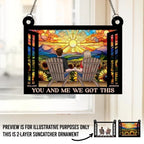 Together We Build A Life We Love - Couple Personalized Window Hanging Suncatcher - Gift For Husband Wife, Anniversary 666739 - DiyGiftly