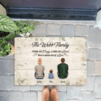 Together We Make A Family - Personalized Doormat - Christmas Gift For Family 714438 - D - DiyGiftly