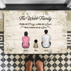 Together We Make A Family - Personalized Doormat - Christmas Gift For Family 714438 - D - DiyGiftly