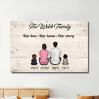 canvas personalized photo wooden christmas remembrance poster and canvas