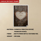 Tree Of Love Personalized - Custom Canvas & Poster - Wood Framed Canvas & Framed Poster - Perfect Gift for Love,Valentine's Day gift 759051 - DiyGiftly