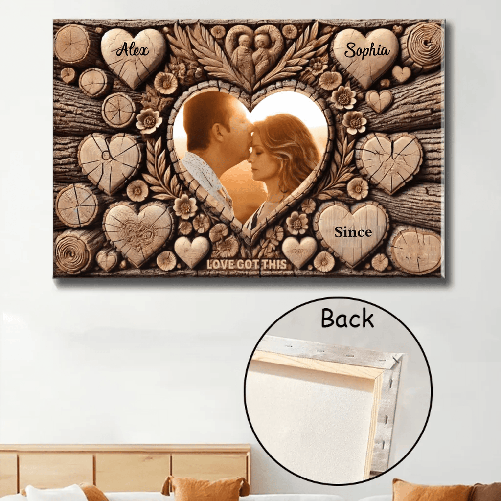 Tree Witnesses Our Love - Personalized Poster or Canvas 750707 - 751188 - DiyGiftly