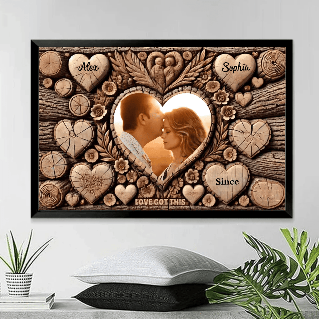 Tree Witnesses Our Love - Personalized Poster or Canvas 750707 - 751188 - DiyGiftly