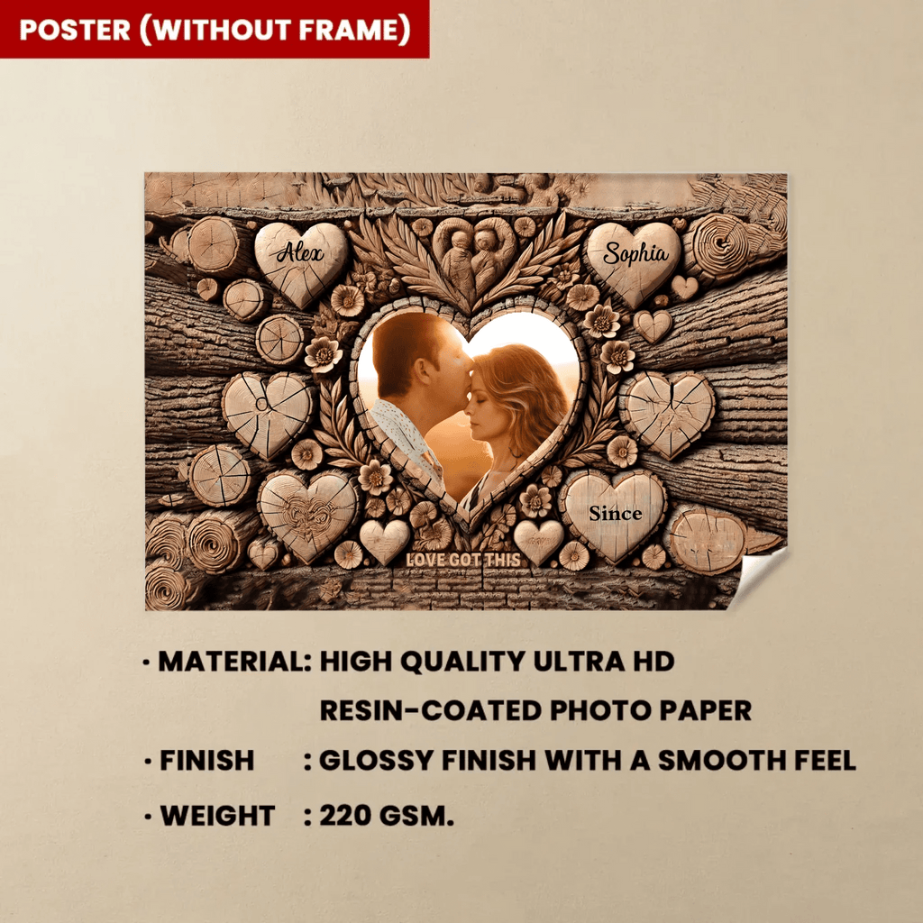 Tree Witnesses Our Love - Personalized Poster or Canvas 750707 - 751188 - DiyGiftly