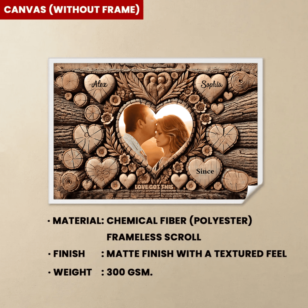 Tree Witnesses Our Love - Personalized Poster or Canvas 750707 - 751188 - DiyGiftly